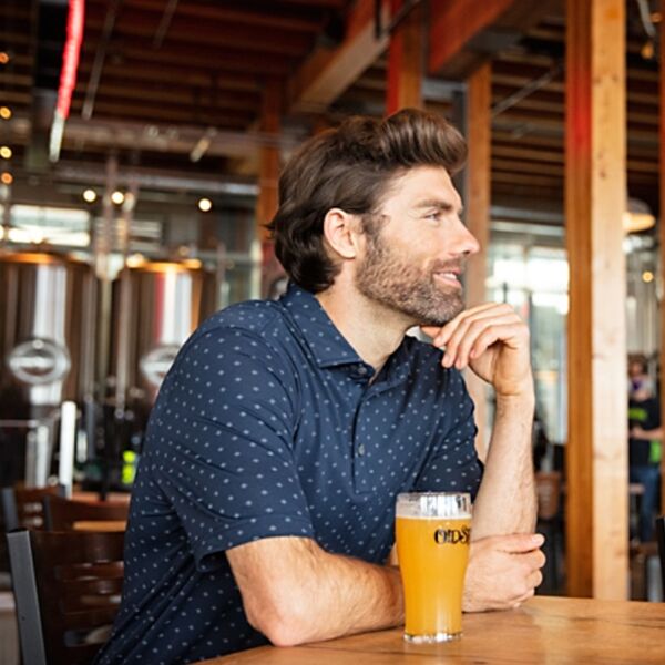 Cutter & Buck Virtue Eco Pique Tile Print Recycled Mens Polo Thumbnail